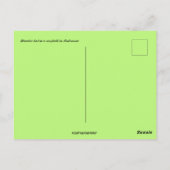 インドネシアの田んぼの竹小屋 ポストカード (裏面)