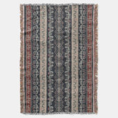 インドネシアの種族のイカットの織物のWeavingsインドネシア スローブランケット (正面縦)