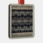 インドネシアの種族のイカットの織物のWeavingsインドネシア メタルオーナメント (右)