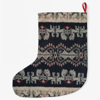 インドネシアの種族のイカットの織物のWeavingsインドネシア ラージクリスマスストッキング