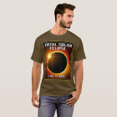 インドネシアの総日食(2016年) Tシャツ (正面フル)