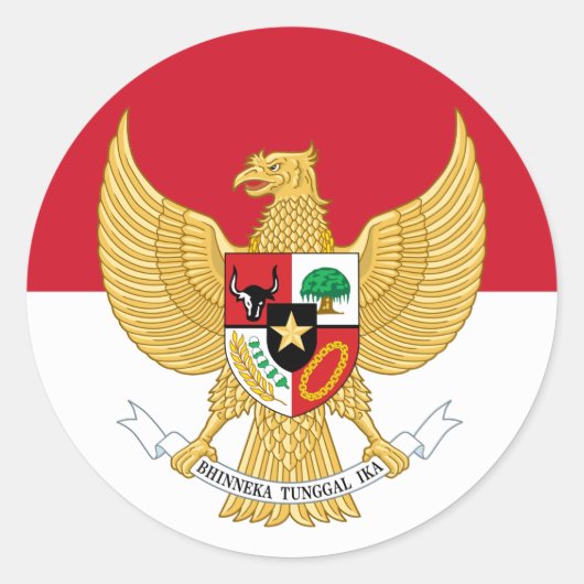 インドネシアの象徴 ラウンドシール (正面)