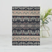 インドネシアの部族イカット織物 招待状 (スタンド正面)