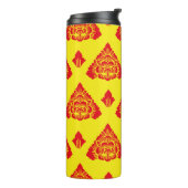 インドネシアのMotifバリ。色モダン付きヴィンテージ タンブラー (回転左)