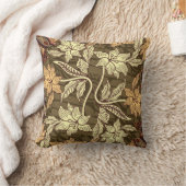 インドネシアろうけつ染めのモテ独占的ィフ：ヴィンテージ。 クッション (ブランケット)