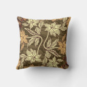 インドネシアろうけつ染めのモテ独占的ィフ：ヴィンテージ。 クッション (裏面)