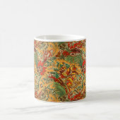 インドネシアろうけつ染めバリスタイルイエローオレンジ コーヒーマグカップ (中央)