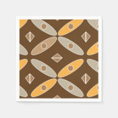 インドネシアろうけつ染めパターンナプキン スタンダードカクテルナプキン (正面)