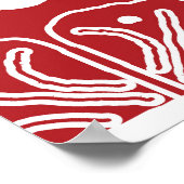 インドネシアろうけつ染め河東グルダデザイン ポスター (角)