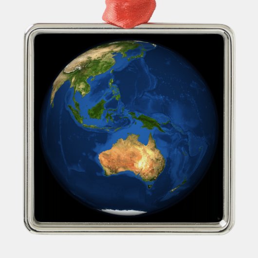 インドネシアを示す全地球のビュー,海 メタルオーナメント (正面)