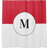 インドネシアカスタム国旗文字 シャワーカーテン (正面)