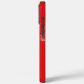 インドネシアシャドウパペットホホホデザインレッドキャンバス Case-Mate iPhoneケース (裏面 / 左)