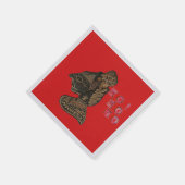 インドネシアシャドウパペットホホホホホクリスマスナプキンス スタンダードカクテルナプキン (角)