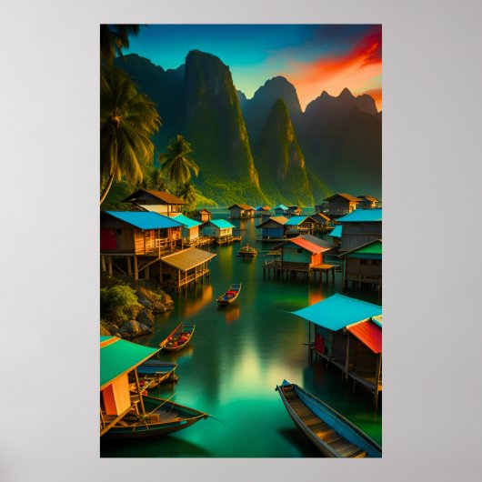 インドネシアスモール魚釣りヴィレッジ ポスター (正面)