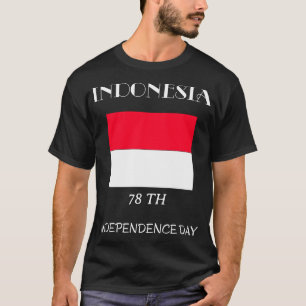 インドネシアパーソナライズされた独立記念日Tシャツ Tシャツ