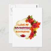 インドネシアボーイフレンドデザイン ポストカード (正面/裏面)