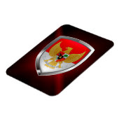 インドネシアメタリックエンブレム マグネット (左側)