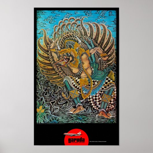 インドネシアヴィンテージ旅行ポスター復元 ポスター (正面)