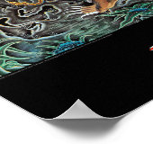 インドネシアヴィンテージ旅行ポスター復元 ポスター (角)