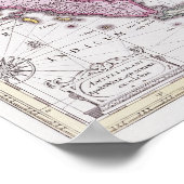 インドネシア中国の地図 | 1710 ポスター (角)