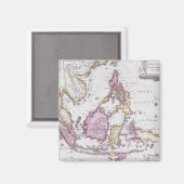 インドネシア中国の地図 | 1710 マグネット (正面/裏面)