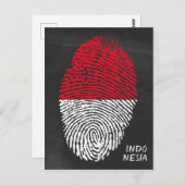 インドネシア人 ポストカード (正面/裏面)