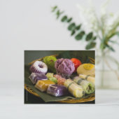 インドネシア伝統的ケーキはがき ポストカード (スタンド正面)