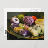 インドネシア伝統的ケーキはがき ポストカード (正面/裏面)