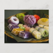 インドネシア伝統的ケーキはがき ポストカード (正面)