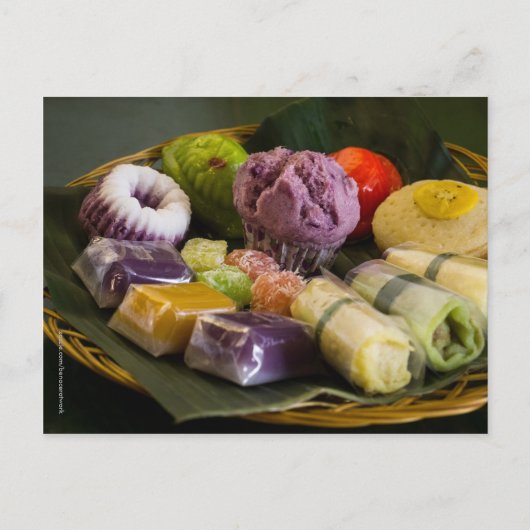 インドネシア伝統的ケーキはがき ポストカード (正面)