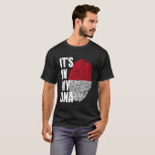 インドネシア伝統Dna国旗 Tシャツ (正面フル)
