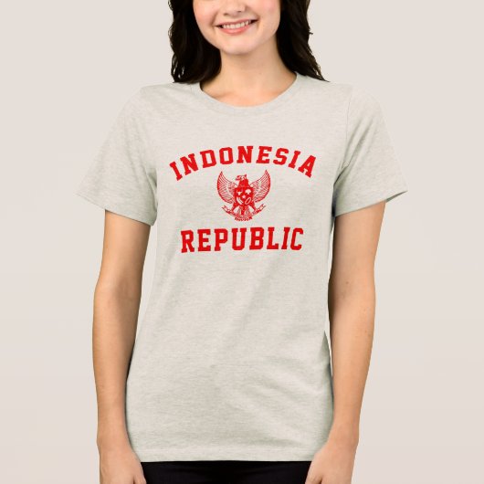インドネシア共和国 トライブレンドＴシャツ (正面)