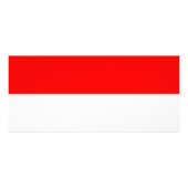 インドネシア国旗が貼付されたラックカード ラックカード (裏面)