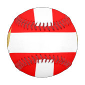 インドネシア国旗とコート・オブ・アームズ 野球ボール (裏面)