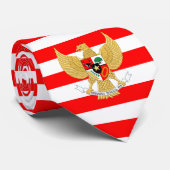 インドネシア国旗と国章、インドネシア ネクタイ (ロール)