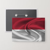 インドネシア国旗のボタン 缶バッジ (正面/裏面)