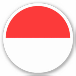 インドネシア国旗の丸いシール シール