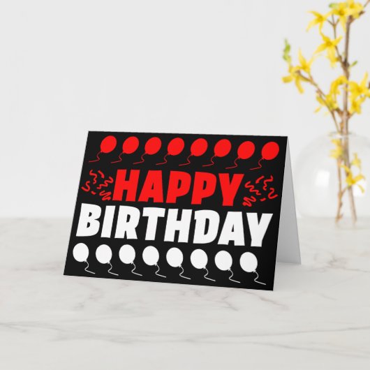 インドネシア国旗の愛国的誕生日 カード (黄色い花)