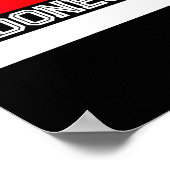 インドネシア国旗の独立記念日 ポスター (角)