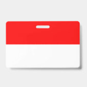 インドネシア国旗を持つネームバッジ バッジ (裏面)