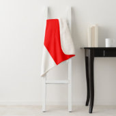 インドネシア国旗を持つ愛国的シェルパ毛布 シェルパブランケット (インサイチュ)