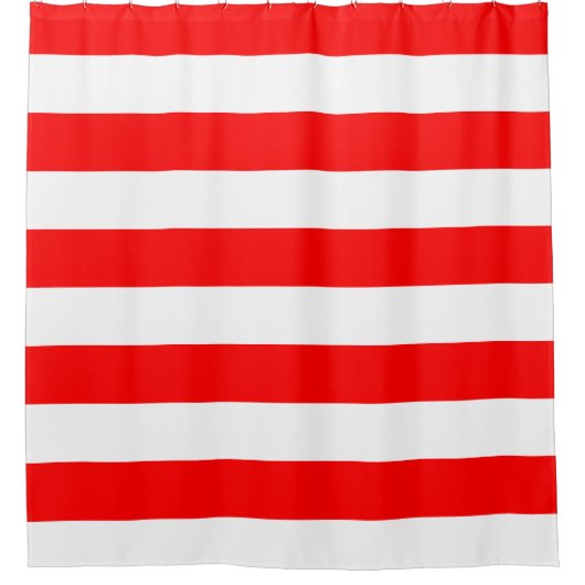 インドネシア国旗を掲げたシャワーカーテン シャワーカーテン (正面)
