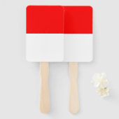 インドネシア国旗を掲げたハンドファンのセット ハンドファン (正面&裏面)