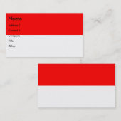 インドネシア国旗を掲げた名刺 名刺 (正面/裏面)