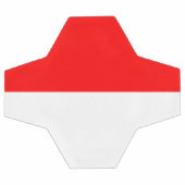 インドネシア国旗を掲げた愛国的なサッカーボール サッカーボール (フラット)