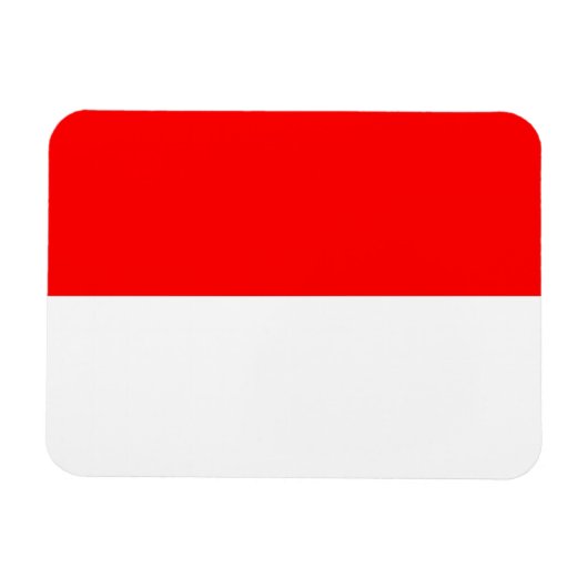 インドネシア国旗を掲げた愛国的なフレキシブル磁石 マグネット (横)