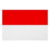 インドネシア国旗を掲げた愛国的ポスター ポスター (正面)