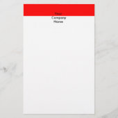 インドネシア国旗を掲げた文房具 便箋 (正面)