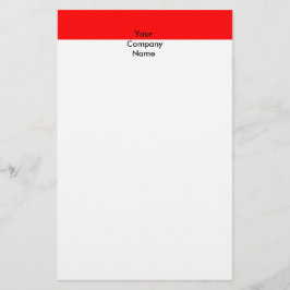 インドネシア国旗を掲げた文房具 便箋