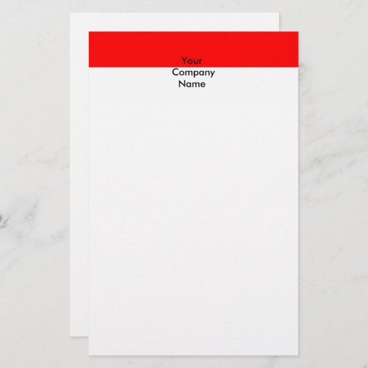 インドネシア国旗を掲げた文房具 便箋 (正面/裏面)